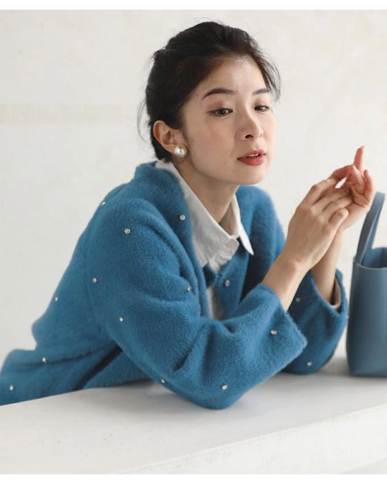 私が宝石。ビジューカーディガン