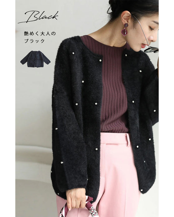 私が宝石。ビジューカーディガン