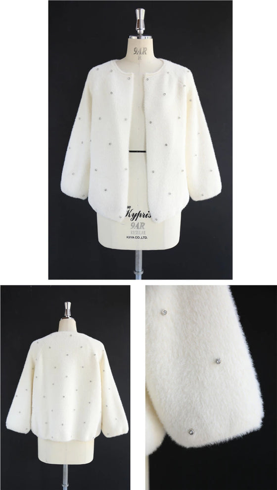 私が宝石。ビジューカーディガン