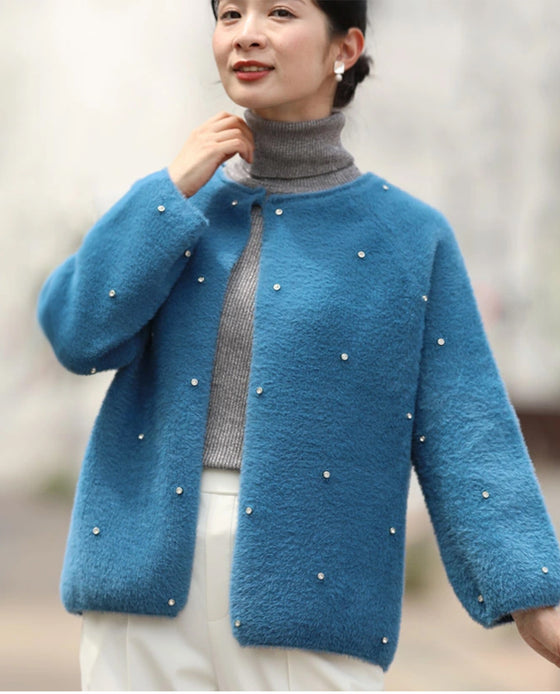 私が宝石。ビジューカーディガン