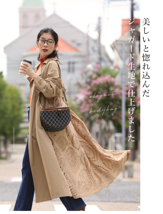 大人が上品に持てる 大容量 ボディバッグ