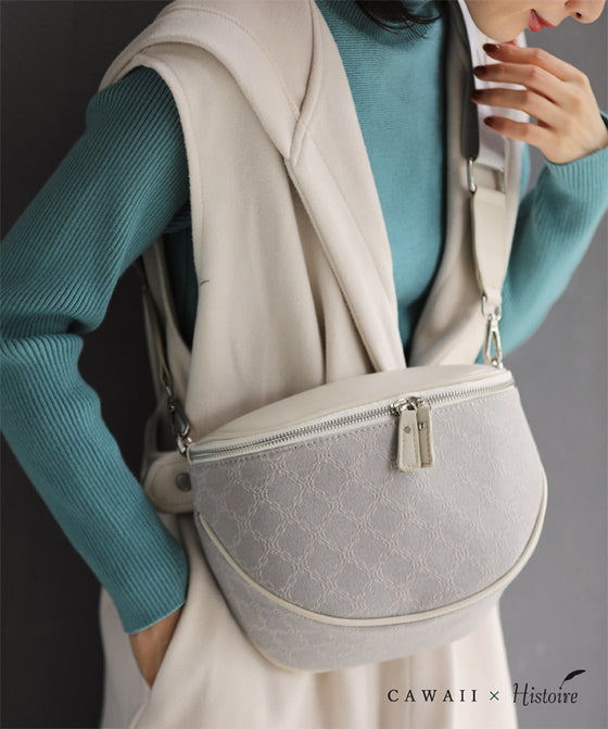 大人が上品に持てる 大容量 ボディバッグ