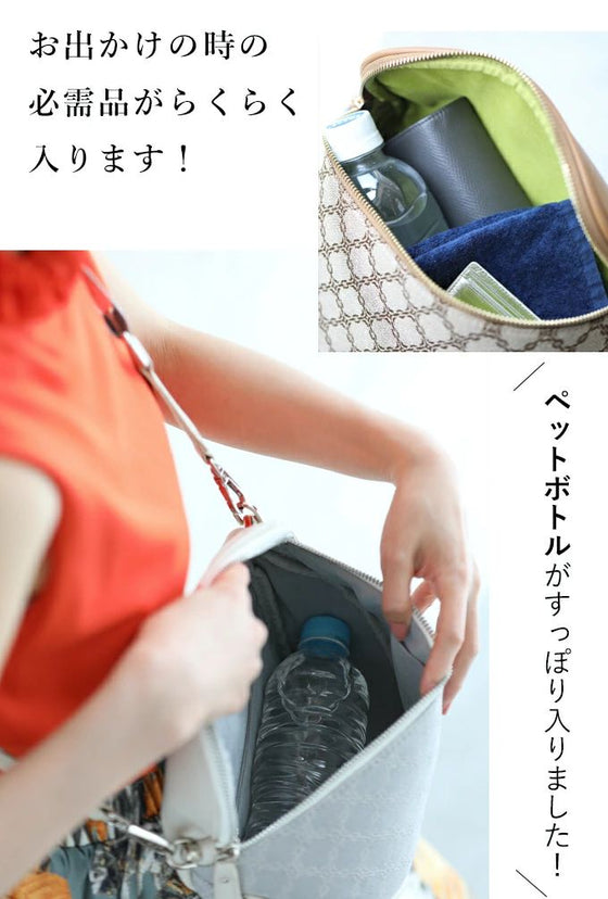 A large-capacity body bag that adults can carry with elegance