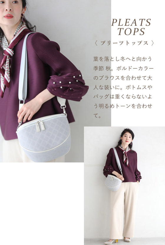 大人が上品に持てる 大容量 ボディバッグ