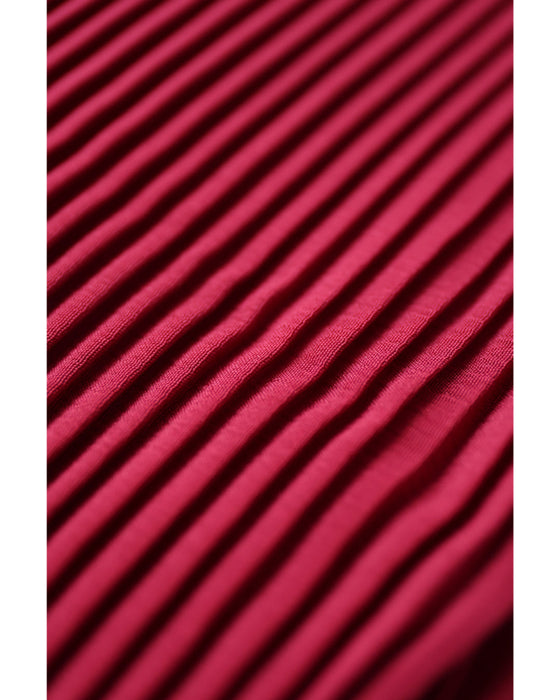 着心地軽やかな切り替えプリーツミディアムワンピース