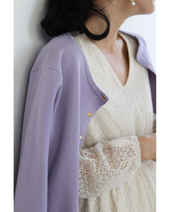 トライアングルで囲むサークルレースミディアムワンピース