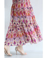 A one-piece dress that instantly brightens your look. A long dress with resort-style art print