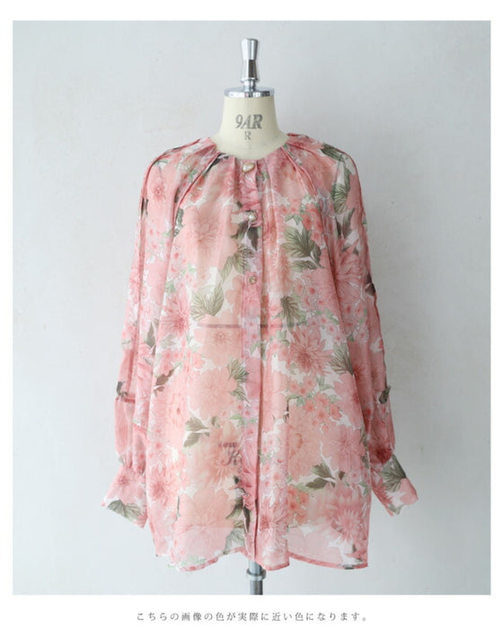 A sheer tunic top with a soft silhouette perfect for spring