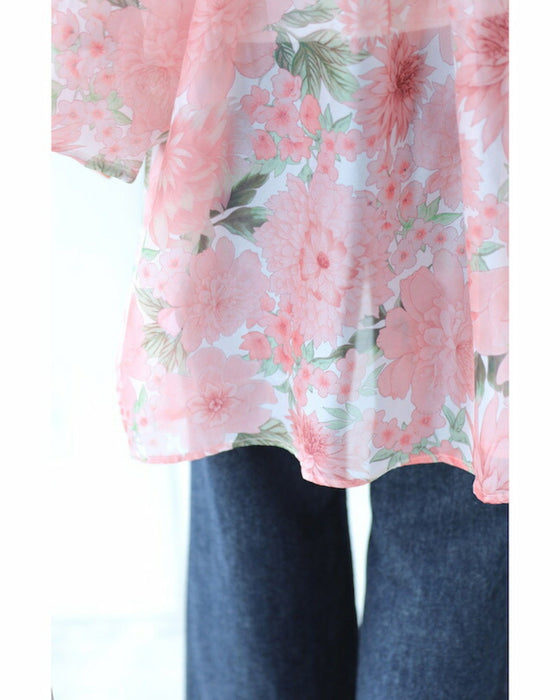 A sheer tunic top with a soft silhouette perfect for spring