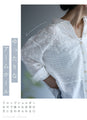 [Outlet products cannot be returned or exchanged] Gauze shirt with mesmerizing embroidery from any angle