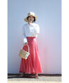[Outlet products cannot be returned or exchanged] Gauze shirt with mesmerizing embroidery from any angle