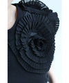 Pleated flowered T-shirt top