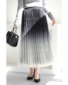 Pleated tulle midi skirt with starry glitter