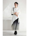 Pleated tulle midi skirt with starry glitter