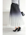 Pleated tulle midi skirt with starry glitter