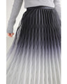 Pleated tulle midi skirt with starry glitter