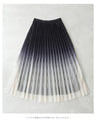 Pleated tulle midi skirt with starry glitter