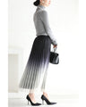 Pleated tulle midi skirt with starry glitter