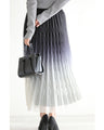 Pleated tulle midi skirt with starry glitter