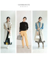 Soft and comfortable puff sleeve knit pullover top