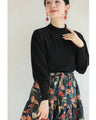 Soft and comfortable puff sleeve knit pullover top