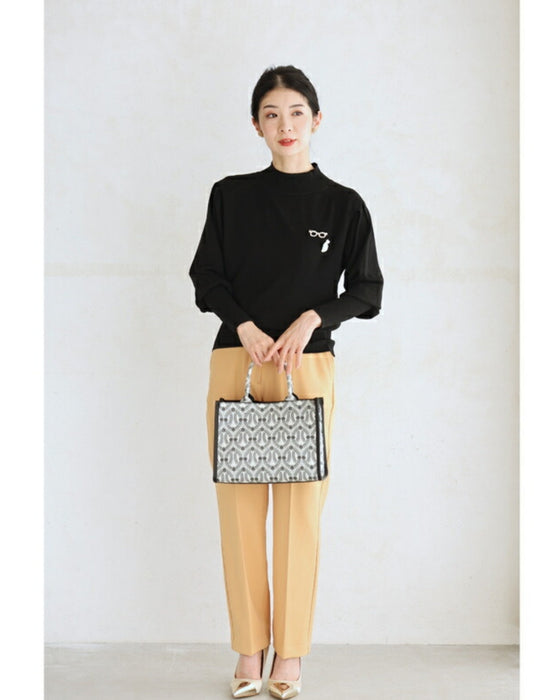 Soft and comfortable puff sleeve knit pullover top