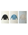 Soft and comfortable puff sleeve knit pullover top