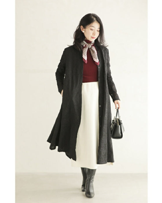 Can also be worn as a cover-up. An elegant mid-length all-lace dress