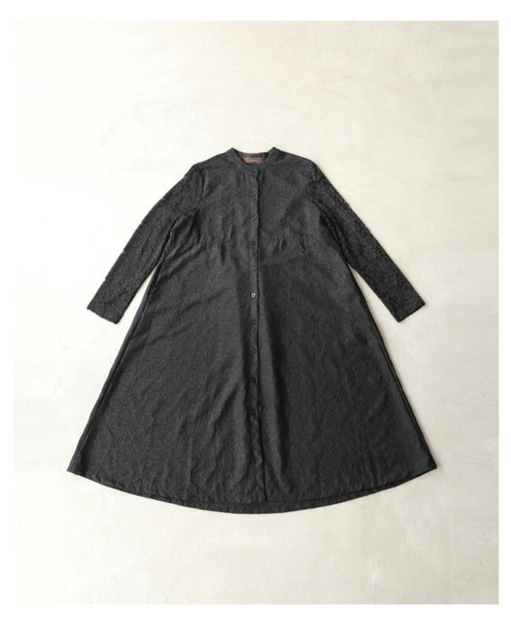 Can also be worn as a cover-up. An elegant mid-length all-lace dress