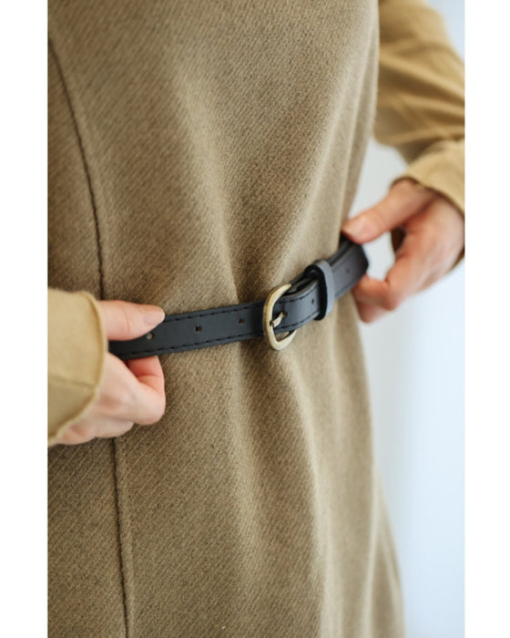 スクエアネックワンピースとカットソーとベルトの3点セット