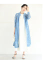 Ice lavender midi dress with cut-out lace (with ribbon belt)