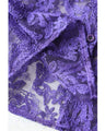 An elegant blouson with an embroidered veil that blooms all over