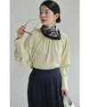 Glossy blouse top in soft spring colors