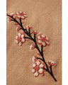 舞うような枝花刺繍のニットプルオーバートップス