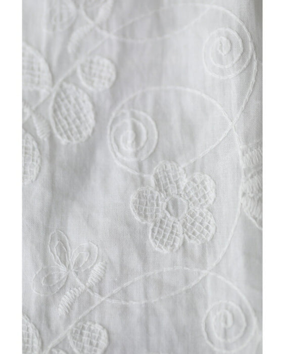 花刺繍が浮かぶコットンパジャマセット