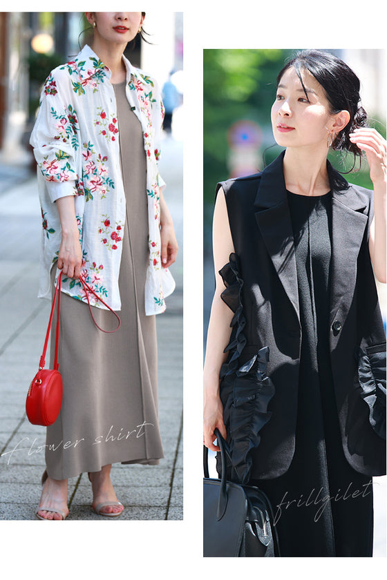 A simple one-piece dress that shows off your cute and unique style
