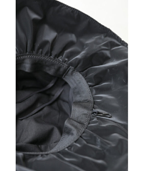 (紐付き)ワイヤー入り白花刺繍ハット