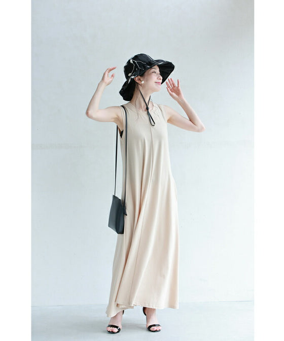 (紐付き)ワイヤー入り白花刺繍ハット