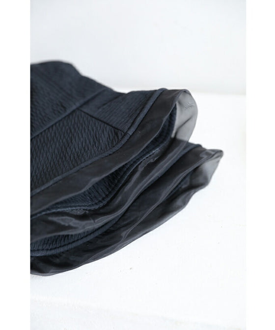 (ストラップ付き)縁取りオーガンジーの日除けハット