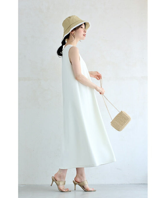 (ストラップ付き)縁取りオーガンジーの日除けハット