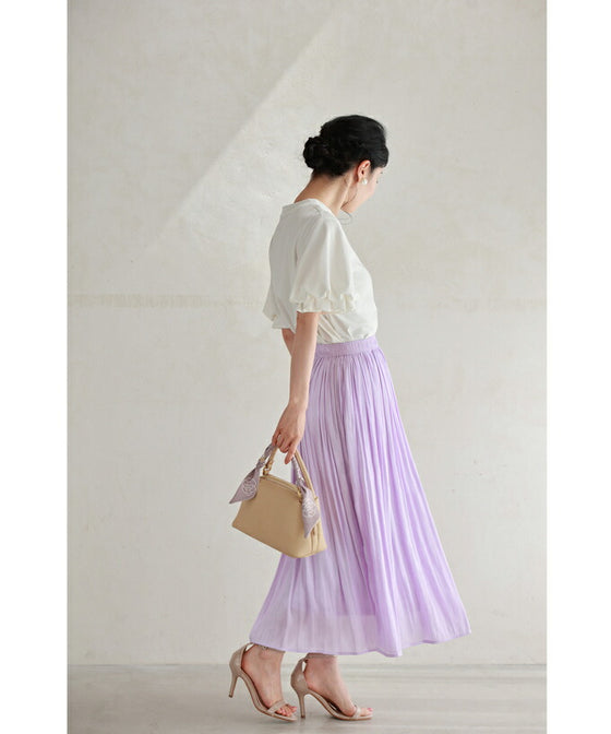 ふんわりクラゲポワン袖のTシャツトップス