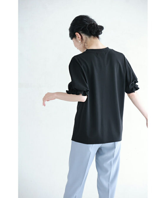 ふんわりクラゲポワン袖のTシャツトップス