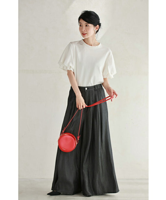 ふんわりクラゲポワン袖のTシャツトップス