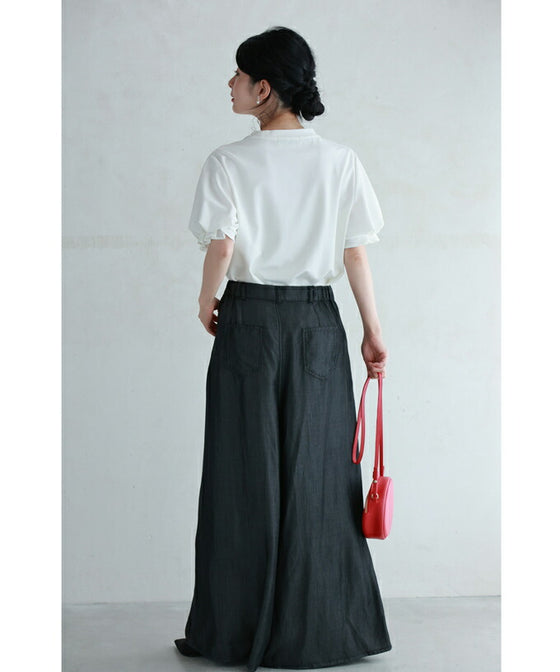 ふんわりクラゲポワン袖のTシャツトップス