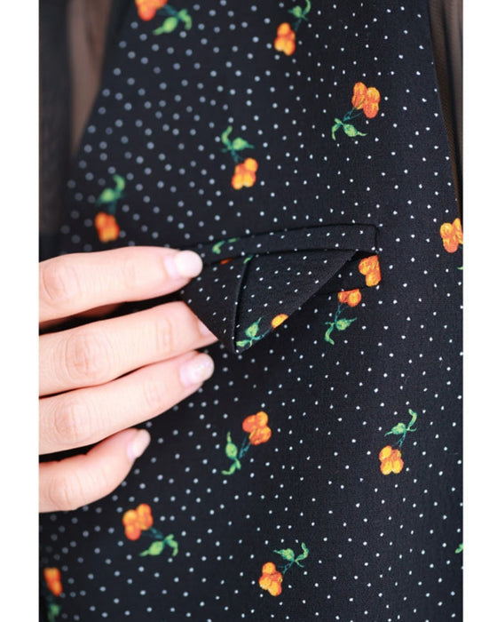 さくらんぼ実る短丈ジレベスト