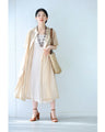 A sheer long shirt cardigan with a sophisticated touch