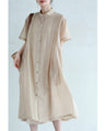 A sheer long shirt cardigan with a sophisticated touch
