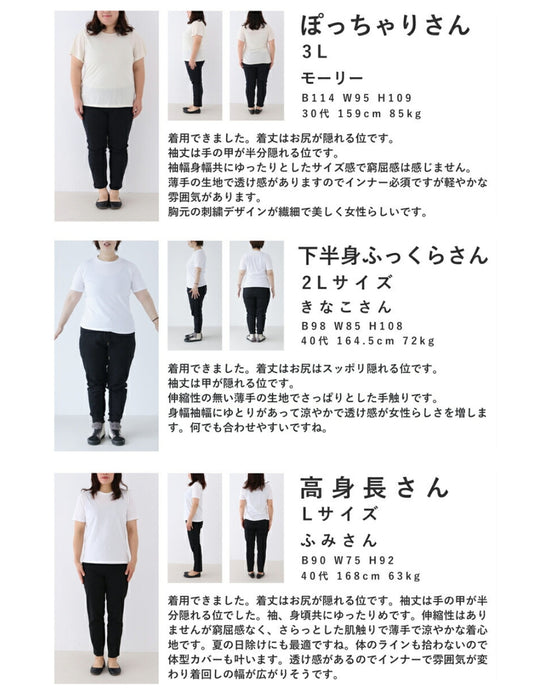 レース模様の刺繍浮かぶシアーシャツトップス