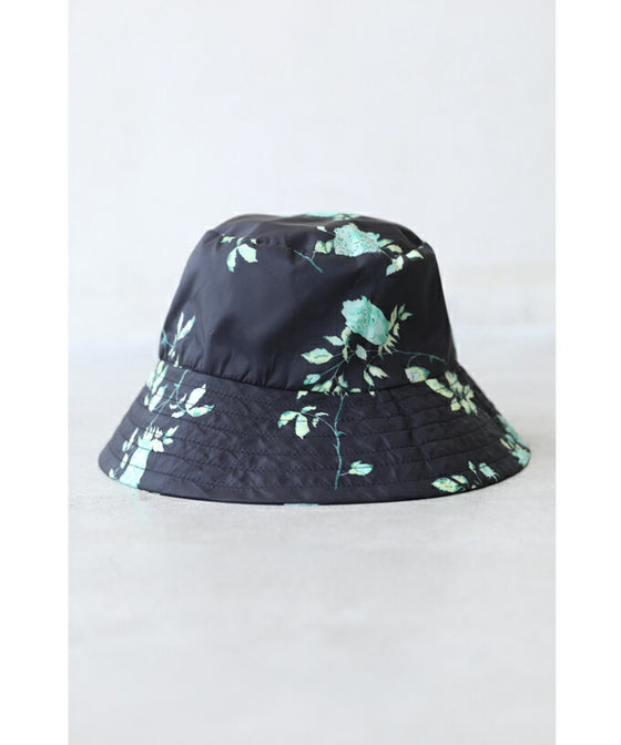 日差しに負けないUVカット素材のミントカラーフラワーハット