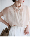 3-way sheer shirt that can be worn front or back